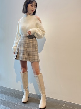 「NOMAE」｜「アイテム（スカート）」を使った、onewayさん（レディース・156cm）の秋コーディネート