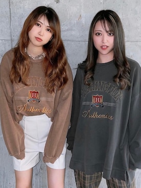 「one way（ワンウェイ）のアイテム（スウェット）」を使った、onewayさん（レディース・160cm）の冬コーディネート