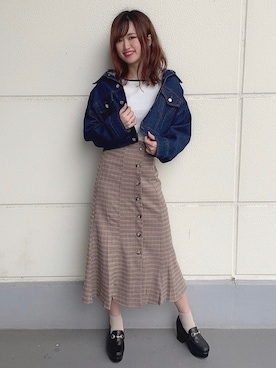 「one way（ワンウェイ）のアイテム（ジャケット/アウター）」を使った、onewayさん（レディース・168cm）の秋コーディネート