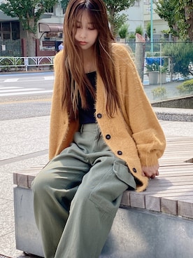 「one way（ワンウェイ）のアイテム（パンツ）」を使った、onewayさん（レディース・156cm）の秋コーディネート