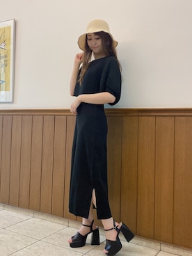 「abc une face（アーベーセーアンフェイス）のアイテム」を使った、onewayさん（レディース・152cm）の夏コーディネート