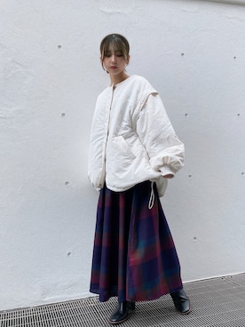 「one way（ワンウェイ）のアイテム（ジャケット/アウター）」を使った、onewayさん（レディース・156cm）の秋コーディネート