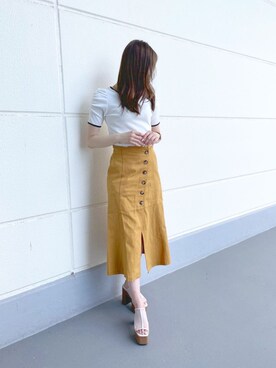 「one way（ワンウェイ）のアイテム（サンダル）」を使った、onewayさん（レディース・160cm）の夏コーディネート