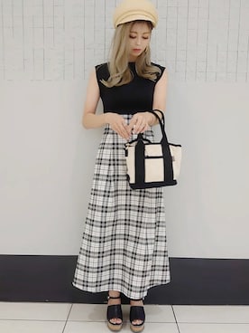 「abc une face（アーベーセーアンフェイス）のアイテム」を使った、onewayさん（レディース・152cm）の夏コーディネート