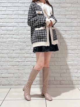 「abc une face（アーベーセーアンフェイス）のアイテム」を使った、onewayさん（レディース・168cm）の秋コーディネート