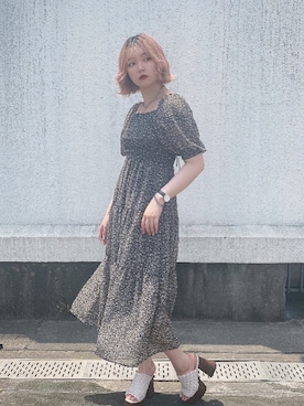 「one way（ワンウェイ）のアイテム」を使った、onewayさん（レディース・167cm）の夏コーディネート