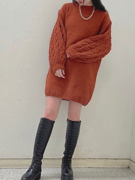 「one way（ワンウェイ）のアイテム」を使った、onewayさん（レディース・165cm）の冬コーディネート