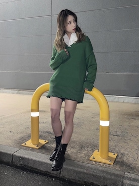 「one way（ワンウェイ）のアイテム（トップス）」を使った、onewayさん（レディース・160cm）の冬コーディネート