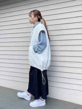 「one way（ワンウェイ）のアイテム（ジャケット/アウター）」を使った、onewayさん（レディース・156cm）の秋コーディネート