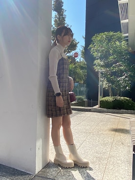 「one way（ワンウェイ）のアイテム（ワンピース/ドレス）」を使った、onewayさん（レディース・156cm）の秋コーディネート