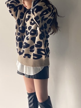 「one way（ワンウェイ）のアイテム（パンツ）」を使った、onewayさん（レディース・156cm）の冬コーディネート