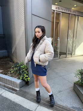 「one way（ワンウェイ）のアイテム（ジャケット/アウター）」を使った、onewayさん（レディース・158cm）の冬コーディネート