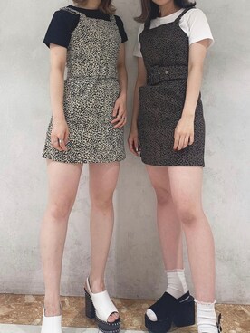 「one way（ワンウェイ）のアイテム（サロペット/オーバーオール）」を使った、onewayさん（レディース・160cm）の夏コーディネート