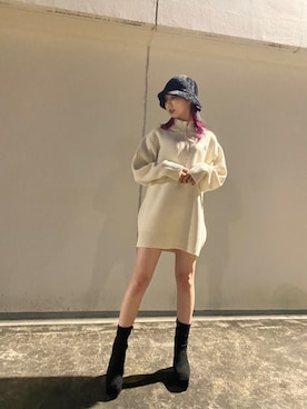 「ミニワンピ」｜onewayさん（レディース・164cm）の秋コーディネート