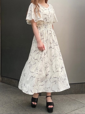 「one way（ワンウェイ）のアイテム（ワンピース/ドレス）」を使った、onewayさん（レディース・156cm）の夏コーディネート