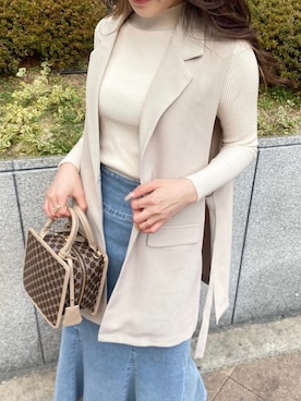 「one way（ワンウェイ）のアイテム」を使った、onewayさん（レディース・158cm）の春コーディネート