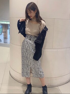 「one way（ワンウェイ）のアイテム（デニムジャケット）」を使った、onewayさん（レディース・160cm）の秋コーディネート