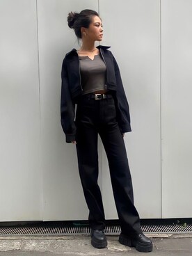 「one way（ワンウェイ）のアイテム（その他アウター）」を使った、onewayさん（レディース・164cm）の秋コーディネート