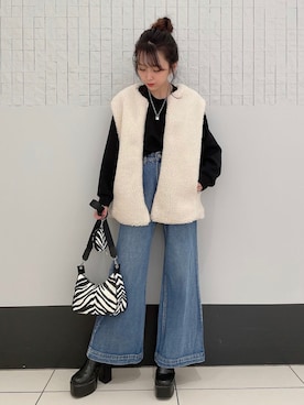 「one way（ワンウェイ）のアイテム（ジャケット/アウター）」を使った、onewayさん（レディース・153cm）の秋コーディネート