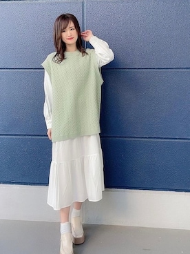 「one way（ワンウェイ）のアイテム」を使った、onewayさん（レディース・167cm）の冬コーディネート