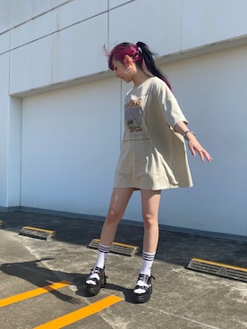 「one way（ワンウェイ）のアイテム」を使った、onewayさん（レディース・164cm）の夏コーディネート