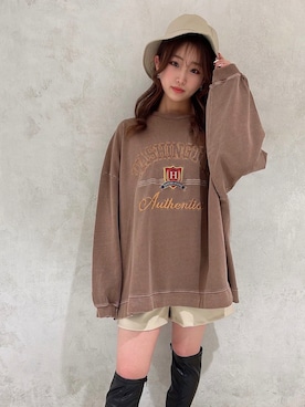 「one way（ワンウェイ）のアイテム（帽子）」を使った、onewayさん（レディース・151cm）の冬コーディネート