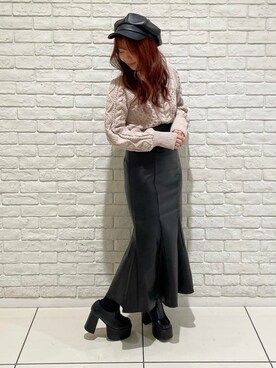 「NOMAE」｜「アイテム（帽子）」を使った、onewayさん（レディース・158cm）の秋コーディネート