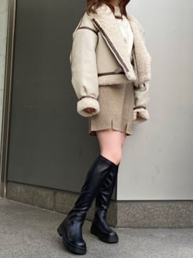 「one way（ワンウェイ）のアイテム（ジャケット/アウター）」を使った、onewayさん（レディース・155cm）の秋コーディネート