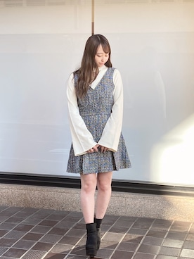 「abc une face（アーベーセーアンフェイス）のアイテム」を使った、onewayさん（レディース・153cm）の秋コーディネート