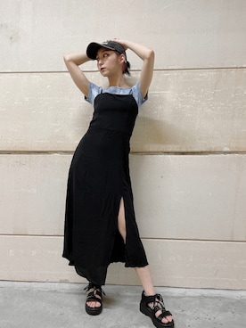 「one way（ワンウェイ）のアイテム（ワンピース/ドレス）」を使った、onewayさん（レディース・164cm）の夏コーディネート