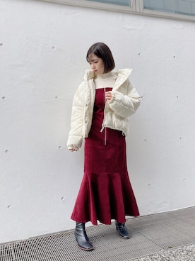 「one way（ワンウェイ）のアイテム（ジャケット/アウター）」を使った、onewayさん（レディース・156cm）の秋コーディネート