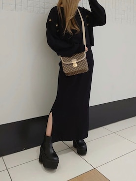 「one way（ワンウェイ）のアイテム（バッグ）」を使った、onewayさん（レディース・152cm）の秋コーディネート