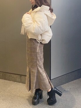 「one way（ワンウェイ）のアイテム（ジャケット/アウター）」を使った、onewayさん（レディース・158cm）の冬コーディネート