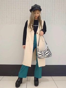 「one way（ワンウェイ）のアイテム（その他アウター）」を使った、onewayさん（レディース・152cm）の秋コーディネート