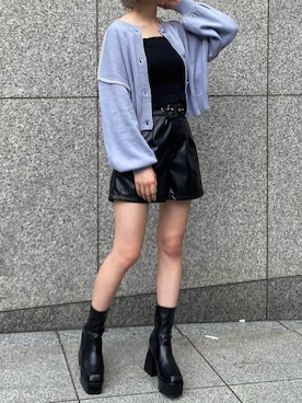 「one way（ワンウェイ）のアイテム（パンツ）」を使った、onewayさん（レディース・166cm）の秋コーディネート