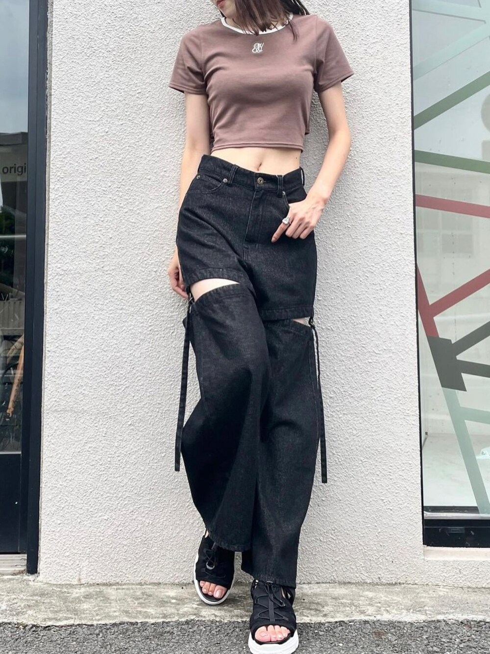 ダークグレーに変更 A part by｜Apbコクーンデニムパンツ | Rakuten Fashion(楽天