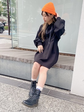 「one way（ワンウェイ）のアイテム（ワンピース/ドレス）」を使った、onewayさん（レディース・156cm）の秋コーディネート