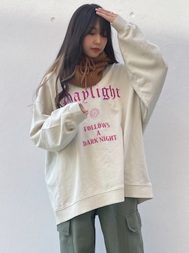 「one way（ワンウェイ）のアイテム（スウェット）」を使った、onewayさん（レディース・156cm）の秋コーディネート