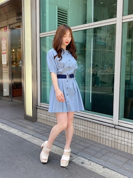 「one way（ワンウェイ）のアイテム（ワンピース/ドレス）」を使った、onewayさん（レディース・150cm）の夏コーディネート