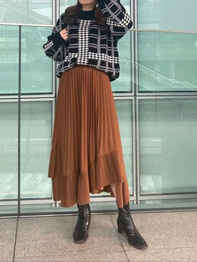 「one way（ワンウェイ）のアイテム」を使った、onewayさん（レディース・158cm）の秋コーディネート