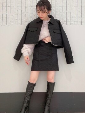 「one way（ワンウェイ）のアイテム（ジャケット/アウター）」を使った、onewayさん（レディース・153cm）の秋コーディネート