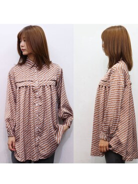 「sandy（サンディー）のアイテム（トップス）」を使った、sandywearさん（レディース・165cm）の秋コーディネート