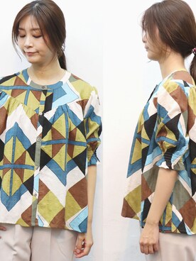 「sandy（サンディー）のアイテム（トップス）」を使った、sandywearさん（レディース・165cm）の夏コーディネート