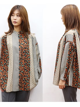 「sandy（サンディー）のアイテム（トップス）」を使った、sandywearさん（レディース・165cm）の秋コーディネート