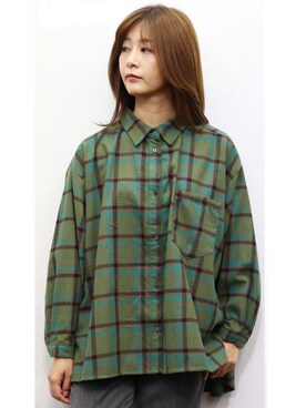 「sandy（サンディー）のアイテム（トップス）」を使った、sandywearさん（レディース・165cm）の秋コーディネート