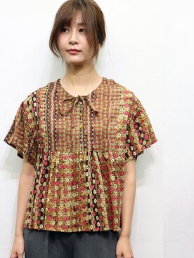 「sandy（サンディー）のアイテム（トップス）」を使った、sandywearさん（レディース・165cm）の夏コーディネート