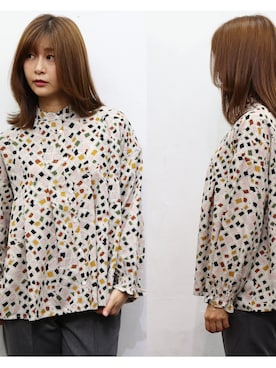 「sandy（サンディー）のアイテム（トップス）」を使った、sandywearさん（レディース・165cm）の秋コーディネート