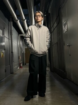 「schott（ショット）のアイテム（ブルゾン）」を使った、rikiyaさん（メンズ・169cm）の冬コーディネート