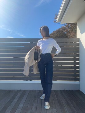 「アイテム（ブルゾン）」を使った、mikiさん（レディース・174cm・40代）の秋コーディネート