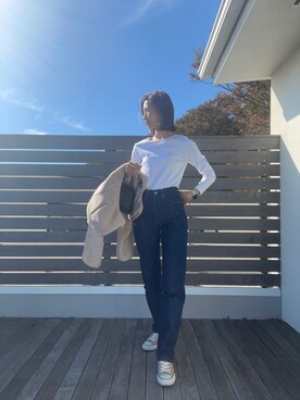 mikiさんの「Levi's（リーバイス） VINTAGECLOTHING 1950's 701 デニムパンツ」を使ったコーディネート